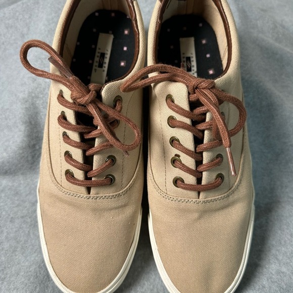 Joseph Abboud Other - Joseph Abboud Mens Parker Tan Canvas Low Top Lace Up Sneakers 9.5